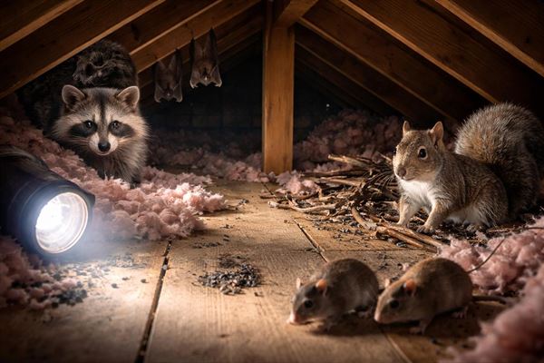 Dyr på loftet - hvordan du opdager og håndterer problemet