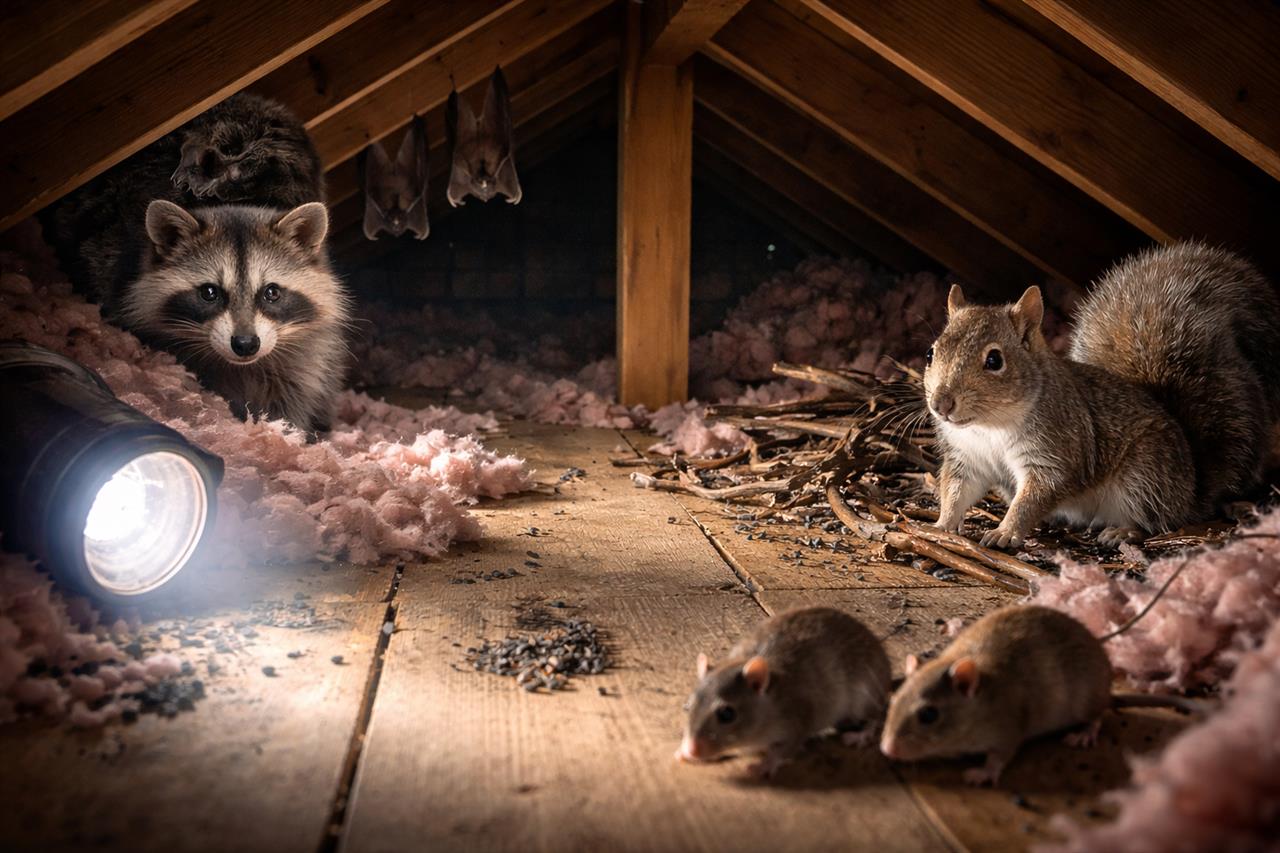 Dyr på loftet - hvordan du opdager og håndterer problemet